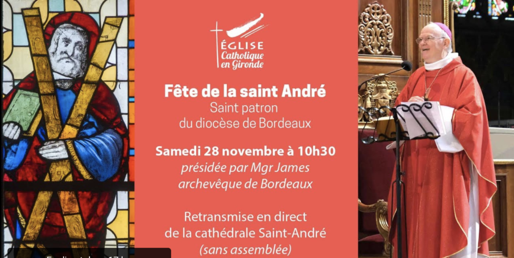 Messe de la Saint André retransmise – samedi 28 novembre à 10h30