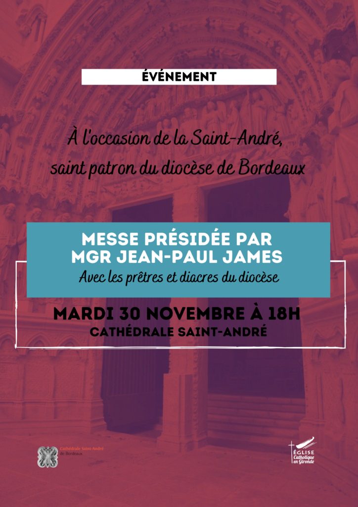 Messe présidée par Monseigneur Jean Paul James mardi 30 novembre